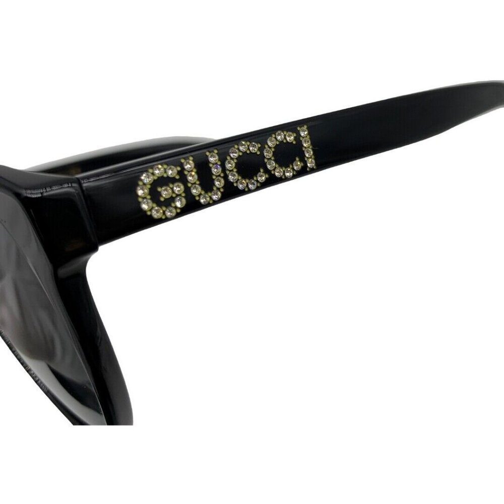 Authentic GUCCI Line Stone Sunglasses GG0419SA Black Resin #36634430 - Picture 11 of 12